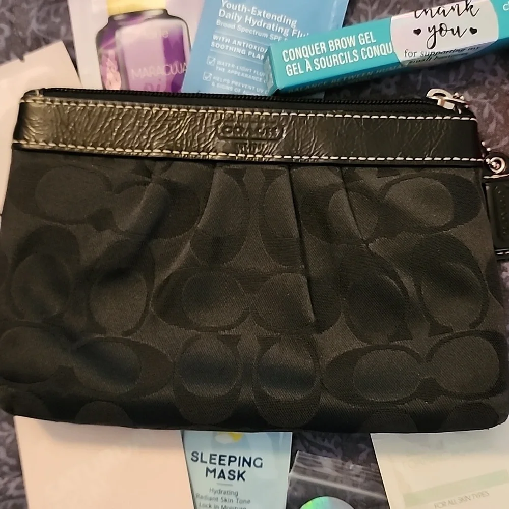 EUC COACH Black Clutch/ Pouch Bundle - Picture 2 of 10